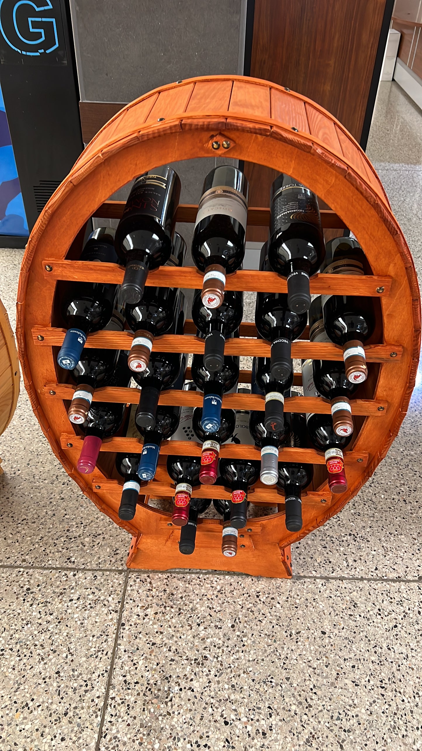 Wine rack 24 bottles dark oak