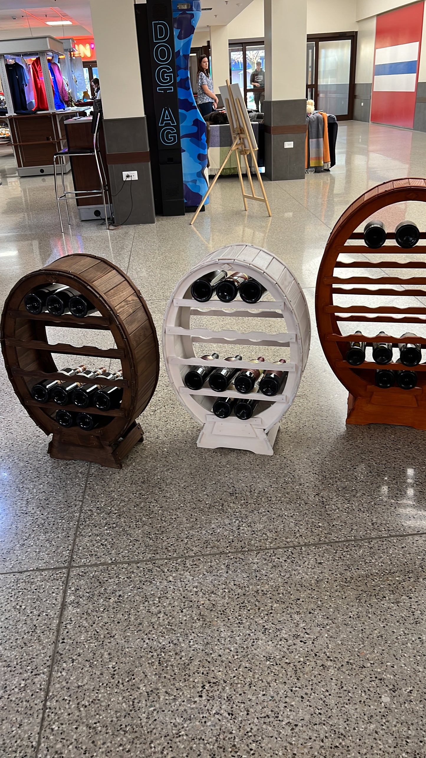 Wine rack 24 bottles dark oak