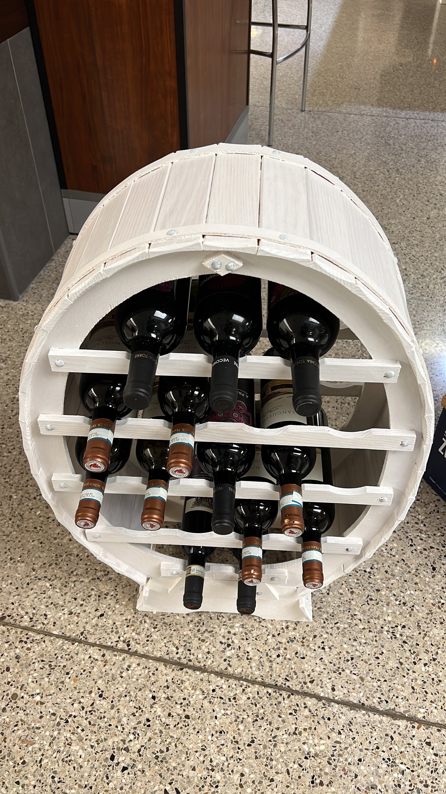 Wine rack 24 bottles dark oak