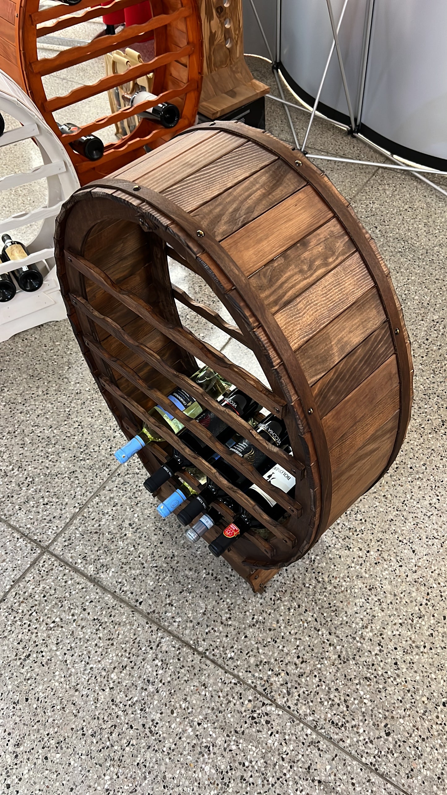 Wine rack 24 bottles dark oak