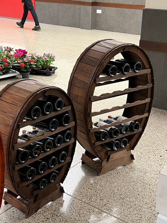 Wine rack 24 bottles dark oak
