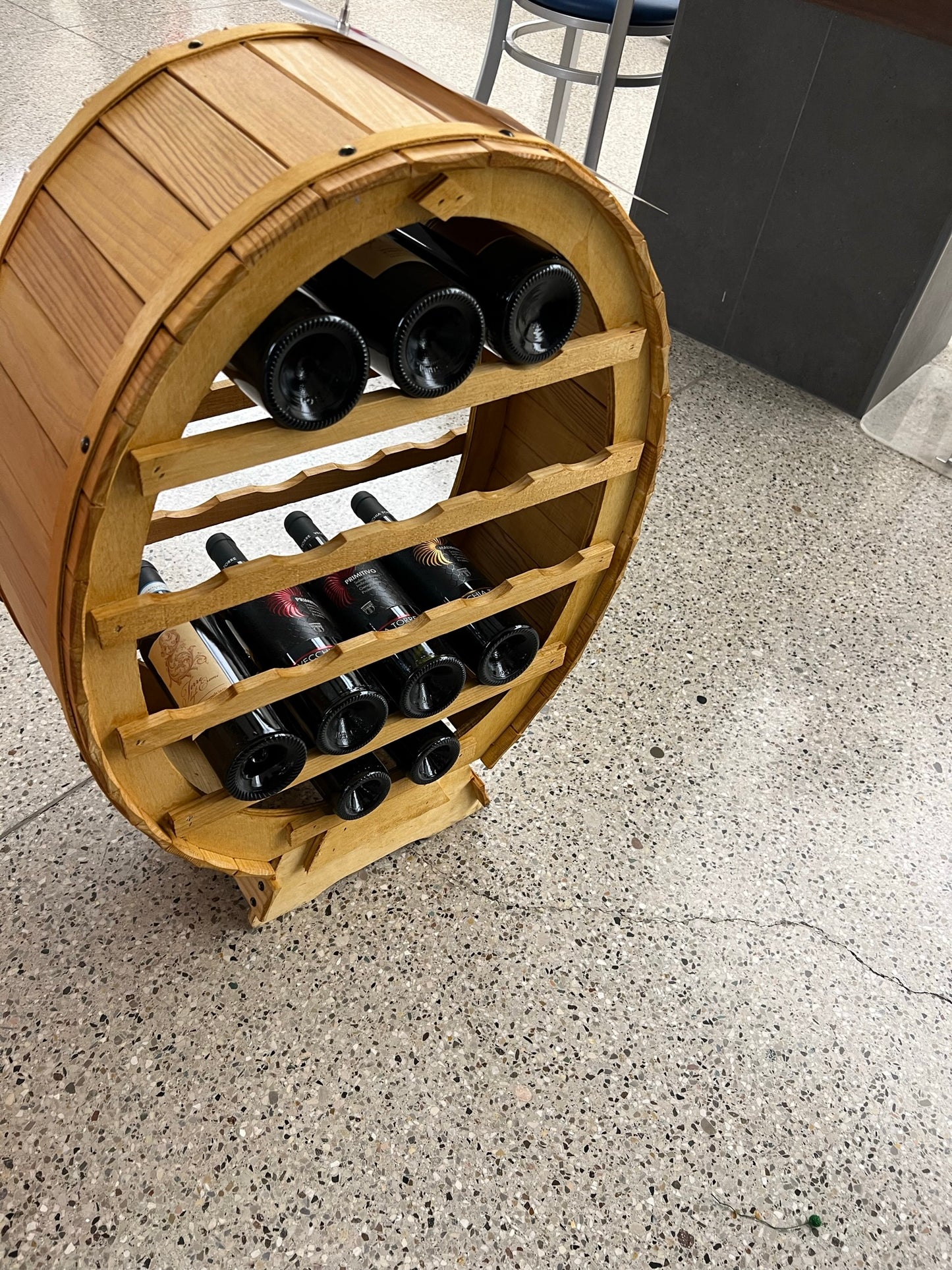 Wine rack 24 bottles dark oak