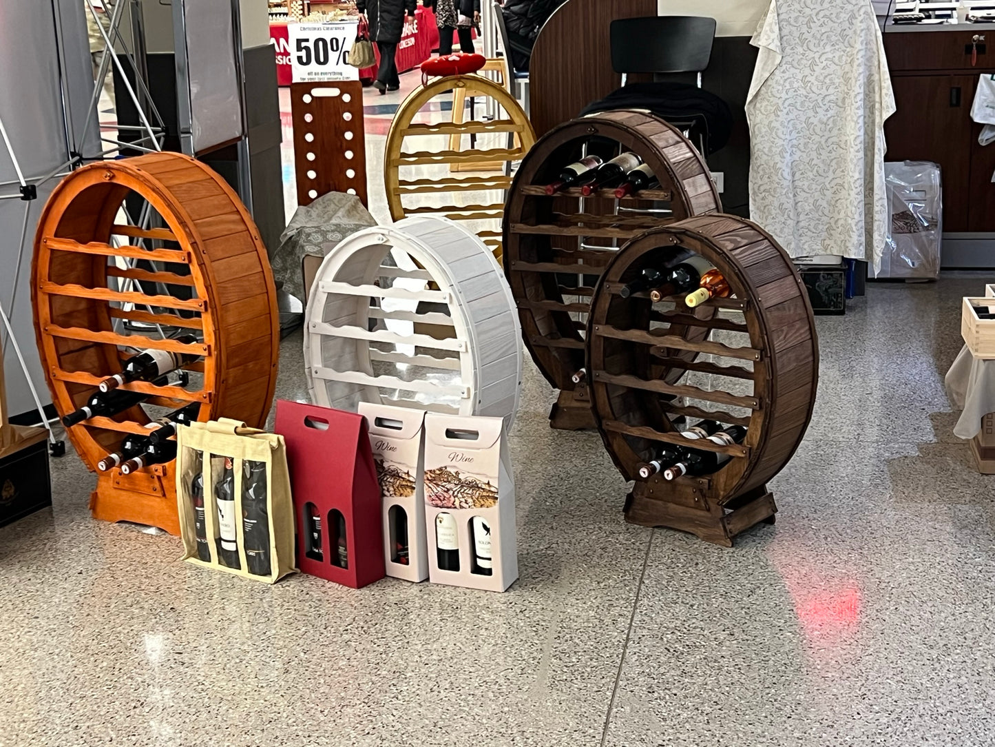 Wine rack 24 bottles dark oak