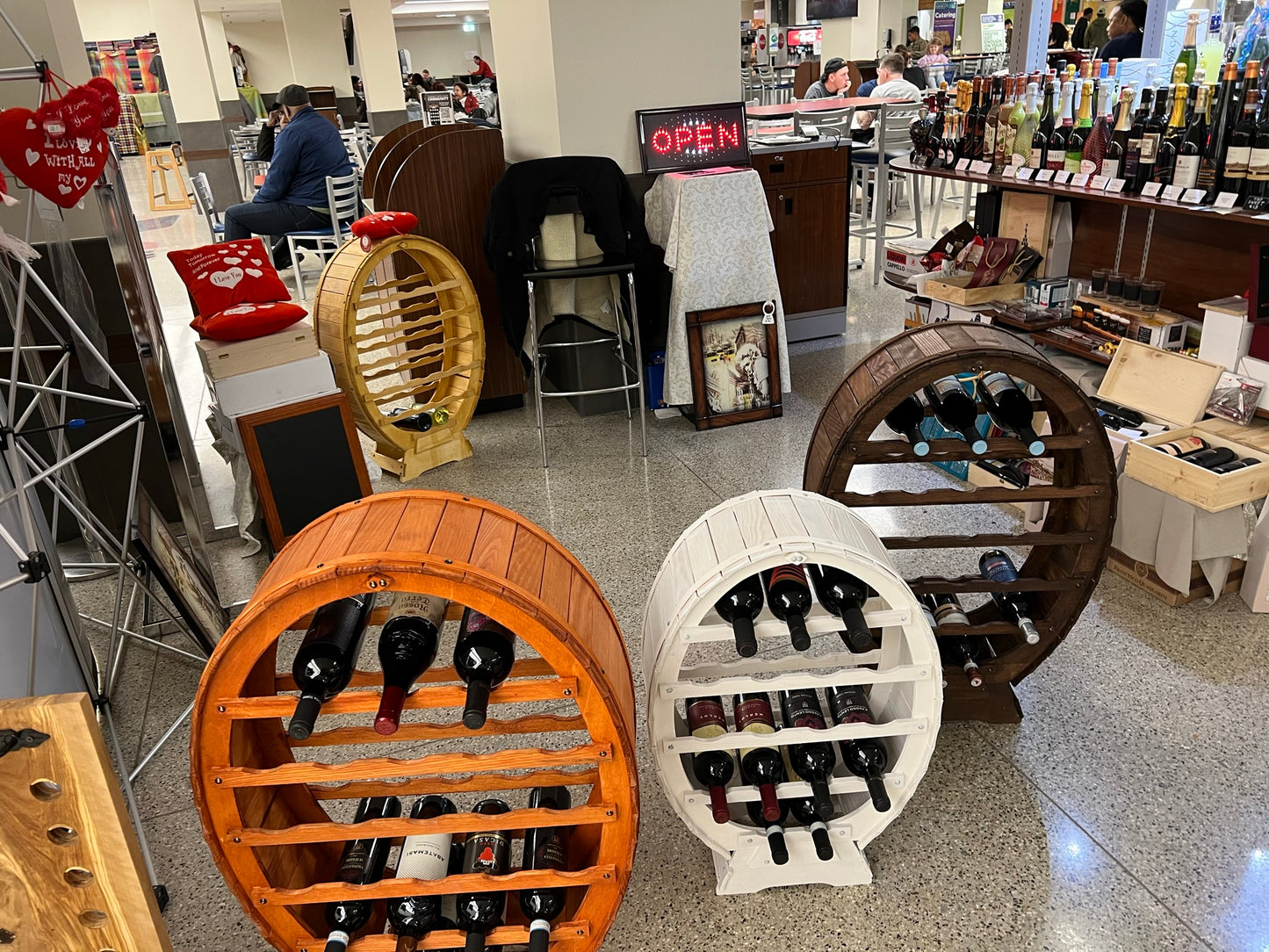 Wine rack 24 bottles dark oak