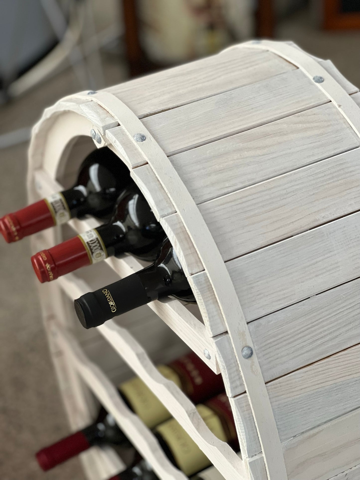 Wine rack 24 bottles dark oak