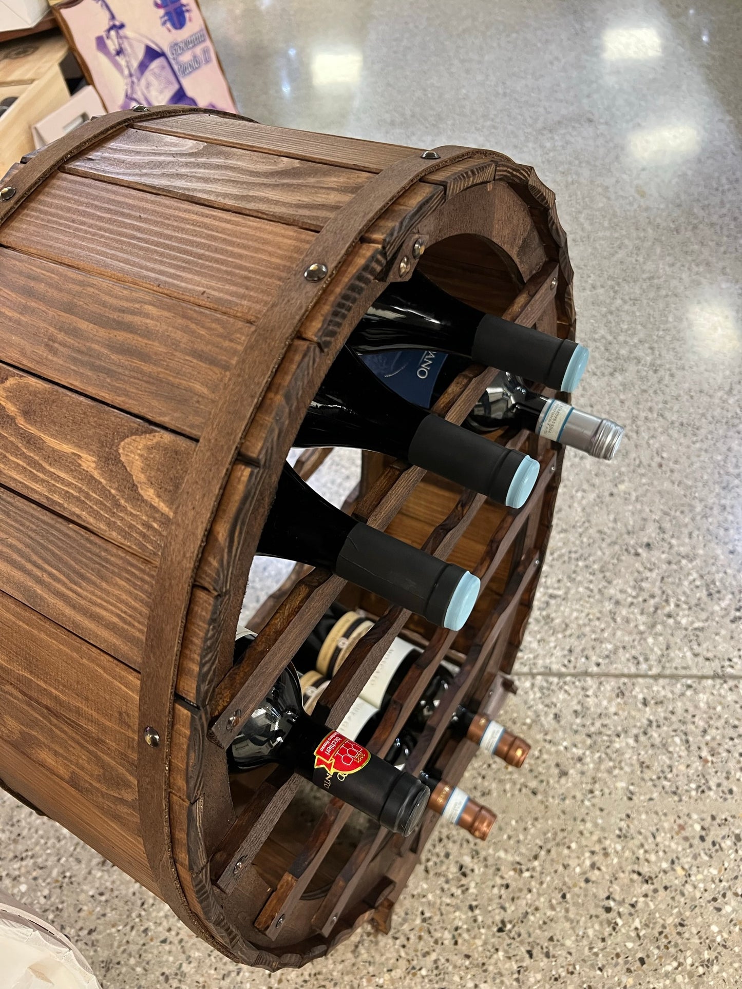 Wine rack 24 bottles dark oak