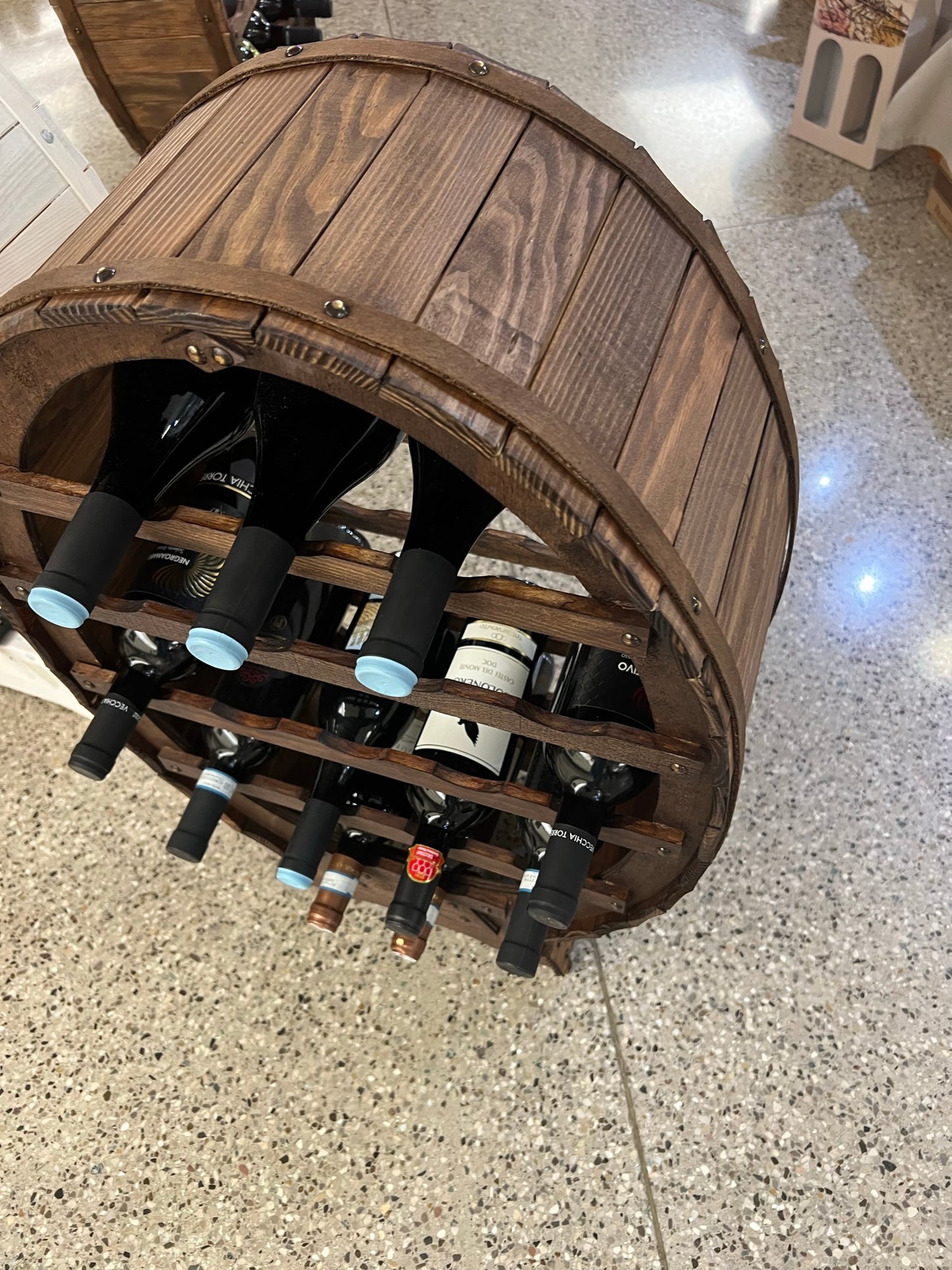 Wine rack 24 bottles dark oak